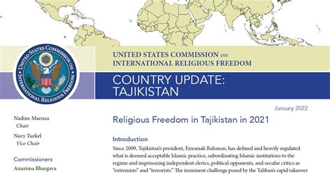 tajikistan religious freedom report